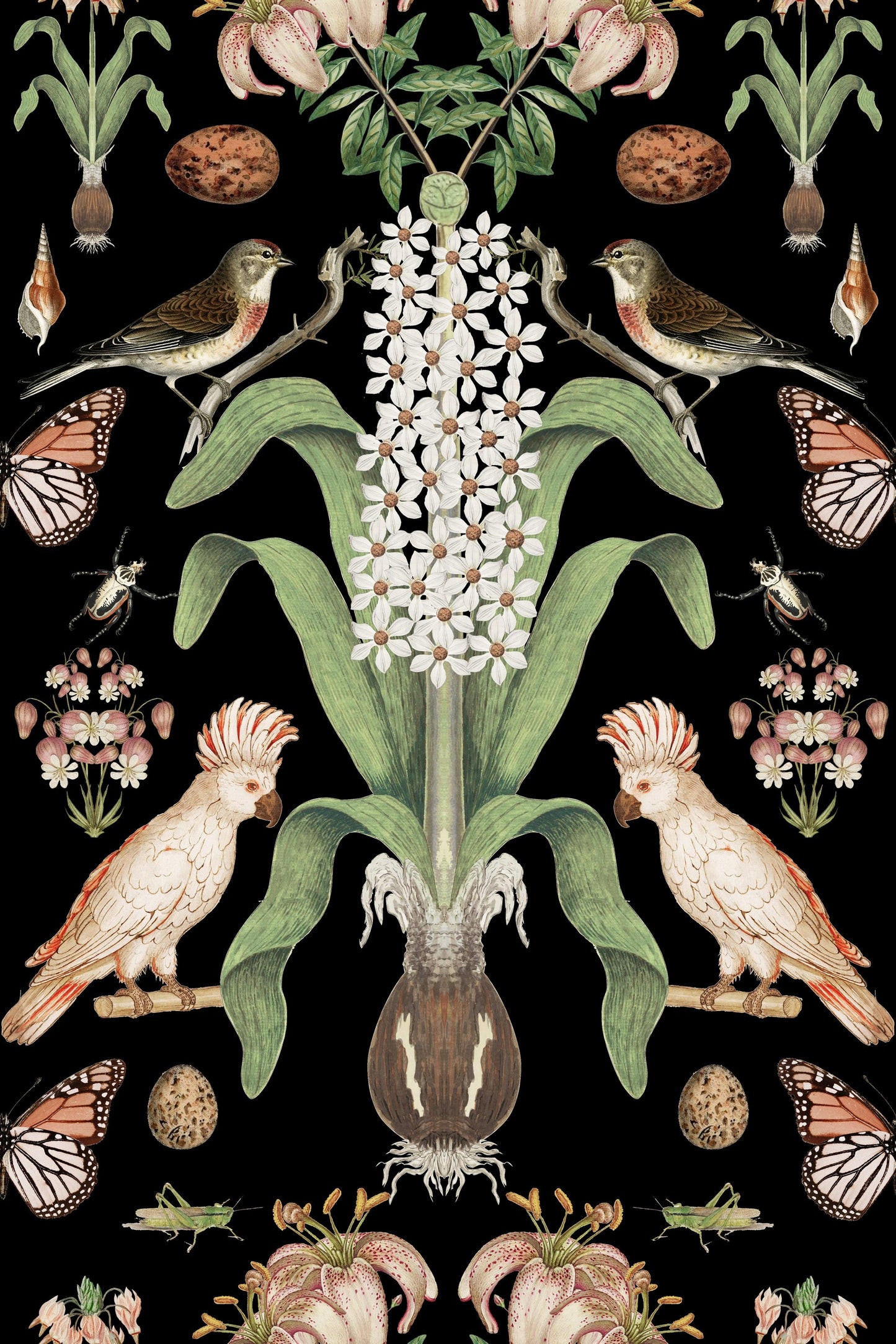 Peachy Parrots pattern thumbnail