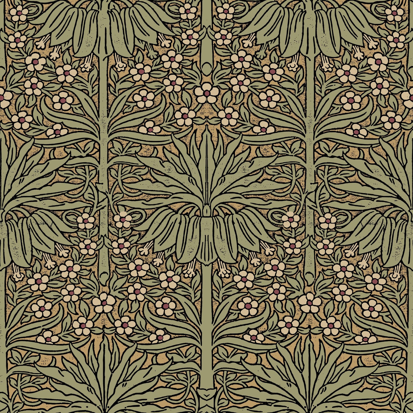 Tall Lilly Plant furniture fabric