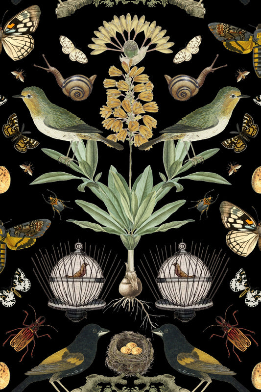 Birdcage On Black pattern thumbnail