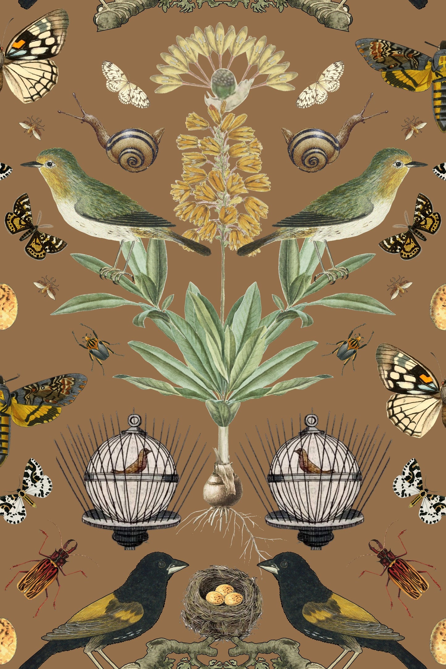 Birdcage On Golden pattern thumbnail