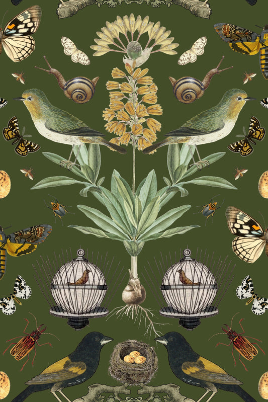 Birdcage On Green pattern thumbnail