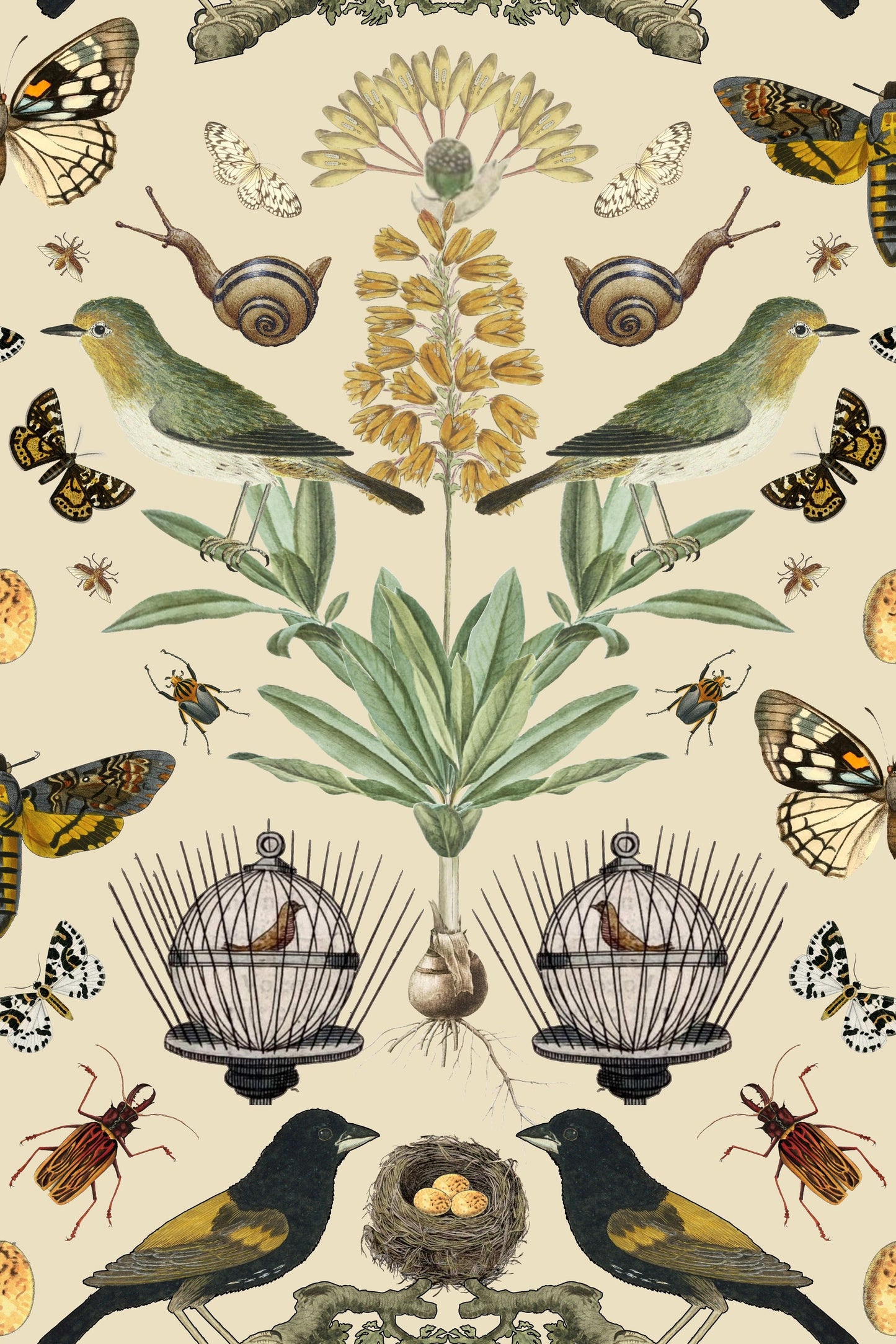 Birdcage On Ivory pattern thumbnail
