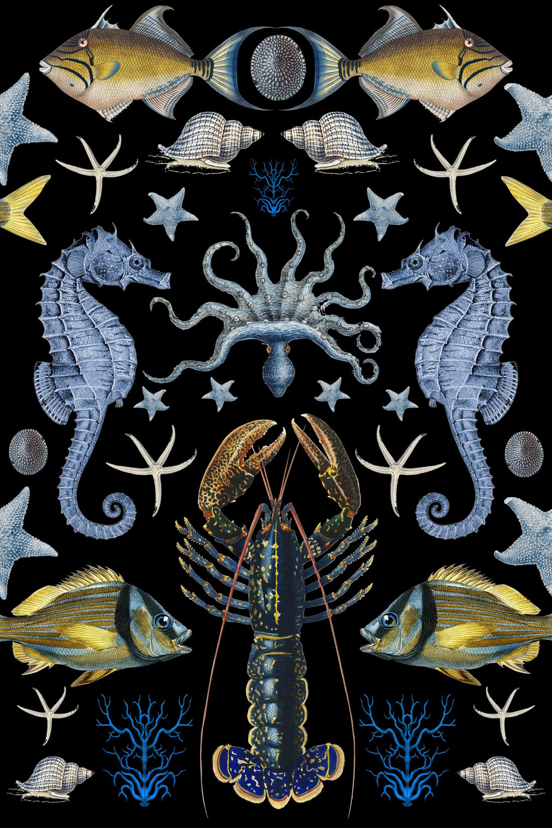 Blue Sea Horses pattern thumbnail
