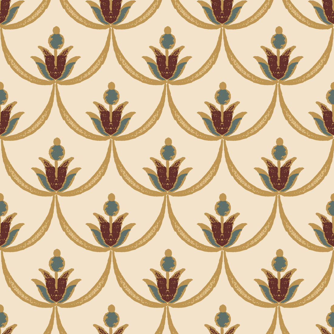 Fishscale Flower Bud pattern thumbnail