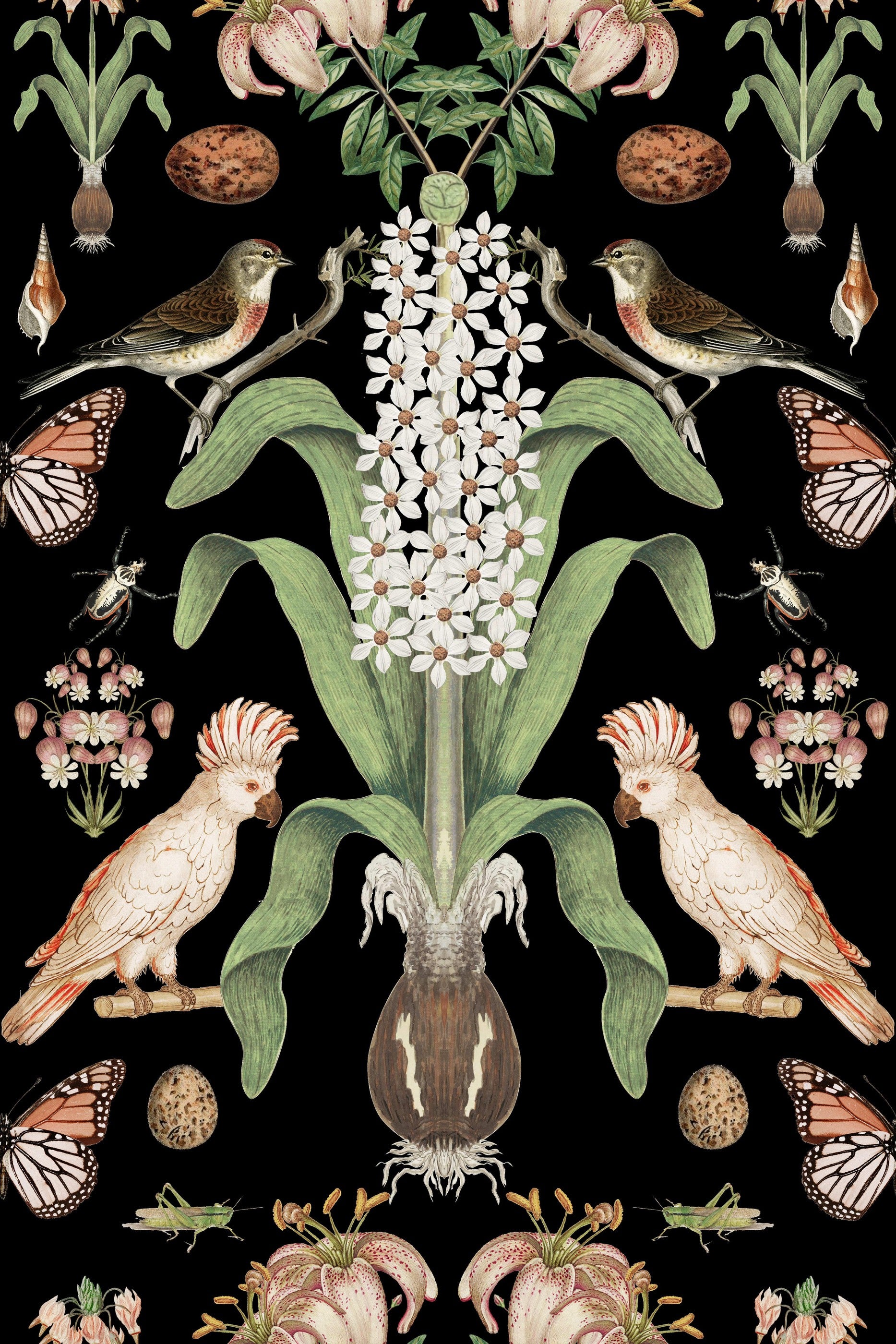 Peachy Parrots pattern thumbnail