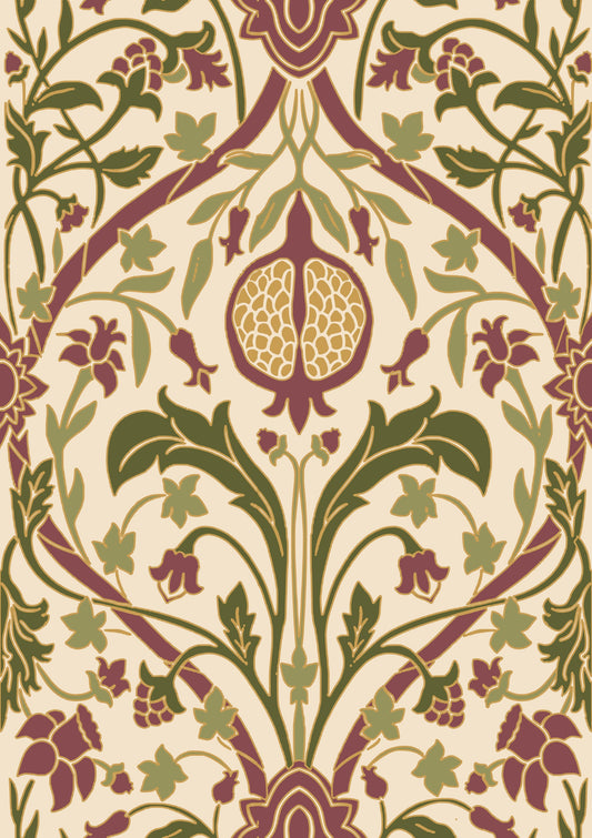 Queens Pomegranate Vine pattern thumbnail