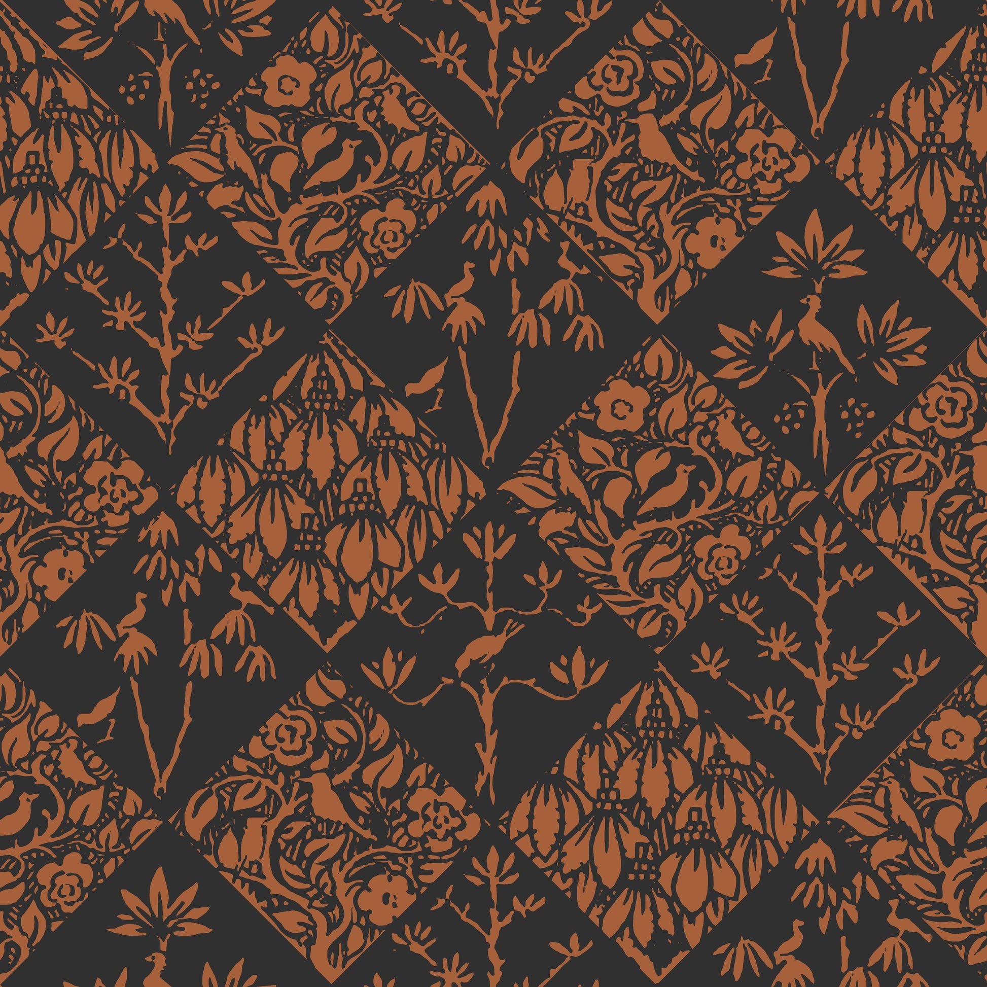Woodcut Diamonds pattern thumbnail